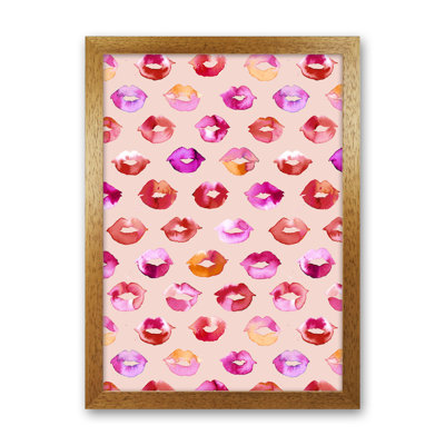 Sweet Love Kisses Pink Lips - Print