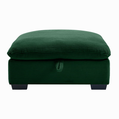 Repose-pieds en tissu velours côtelé Corduroy à combiner avec canapé 2 places, canapé 3 places et canapé 4 places