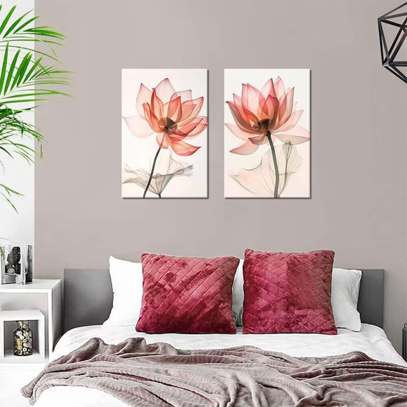 2 Piece Wrapped Canvas Wall Art