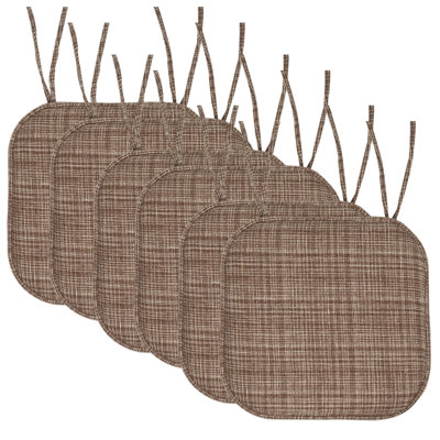 Coussin de chaise antidérapant en mousse à mémoire de forme 16 po x 16 po Aria