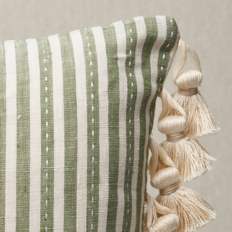 Mathis Ticking Stripe Pillow, 12" H x 16" W