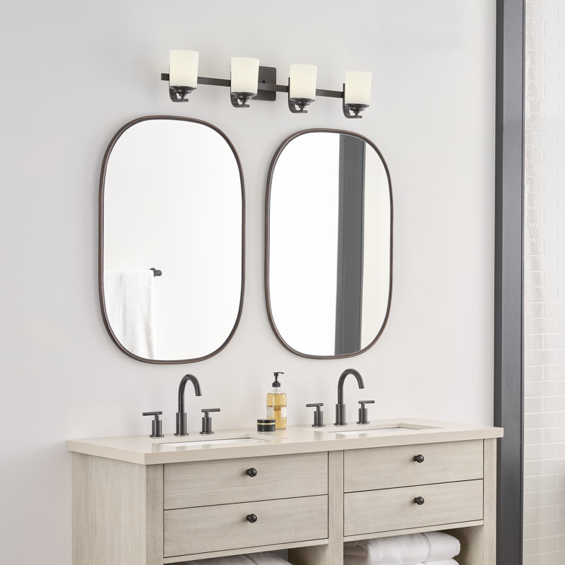 Kemal Four Light Wall / Bath from Generation Lighting , No, Midnight Black, No