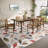 Machine Washable Rug Modern Leaf Area Rug Ultra-Thin Rug Durable Floor Carpet Easy-Cleaning Rug-1559671465
