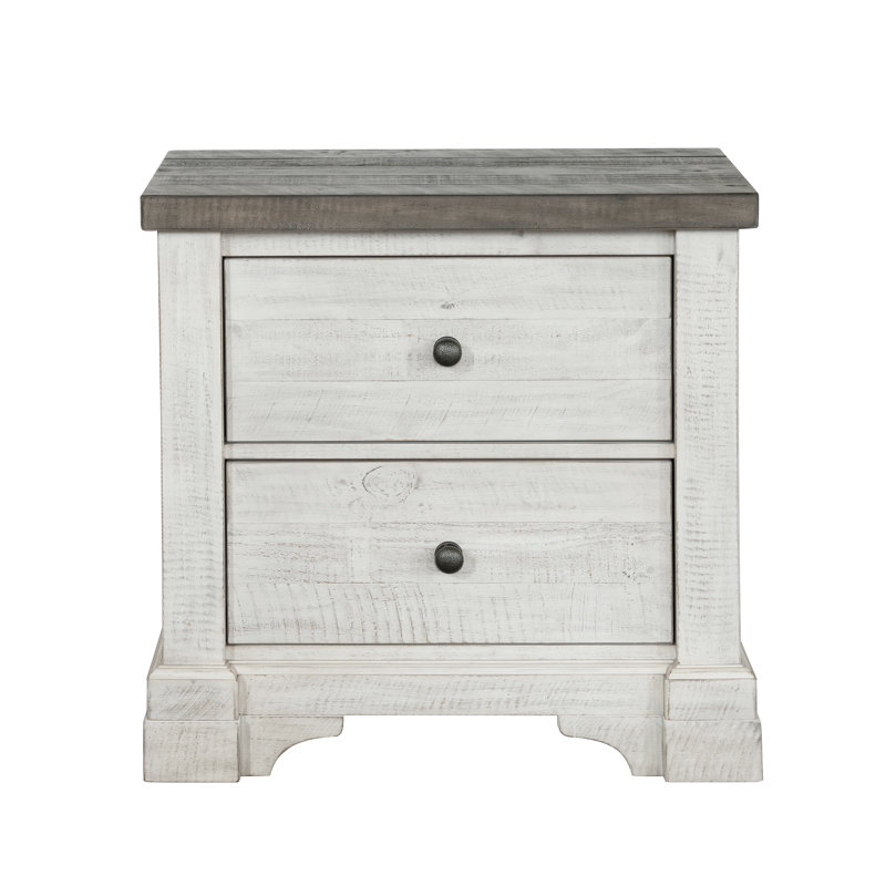 Table de chevet 2 tiroirs Laurinburg