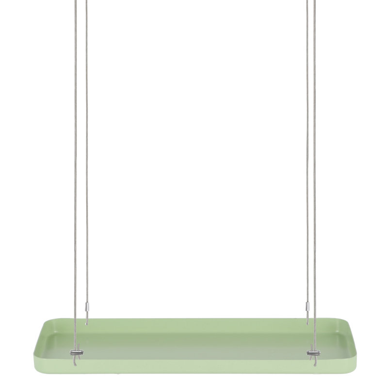 Plant Tray Hanging Rect, 2.1cm H x 38cm W x 15cm D, Green