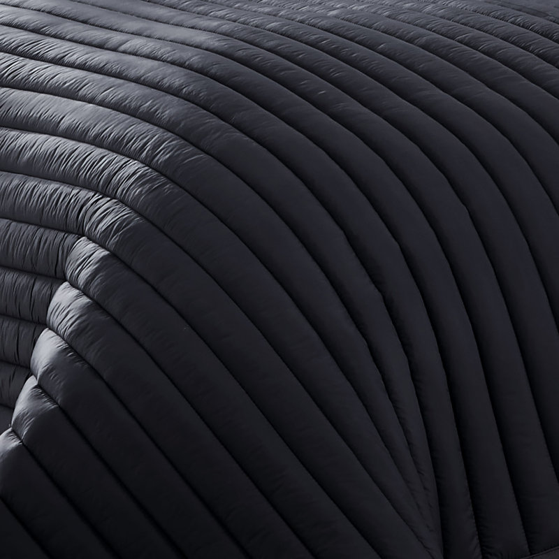  Microfiber Comforter Set, Twin Comforter + 1 Sham, Black