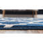 Tapis géométrique bleu foncé / ivoire Ruri-1515331096
