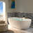 72'' x 35.375'' Freestanding Acrylic Double Ended Bathtub with Wide Rim,  - Available in Glossy White/Black, with 5 Finish Options for Trim-109946885-89730983