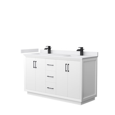 Ensemble de meuble-lavabo double 60 po Strada