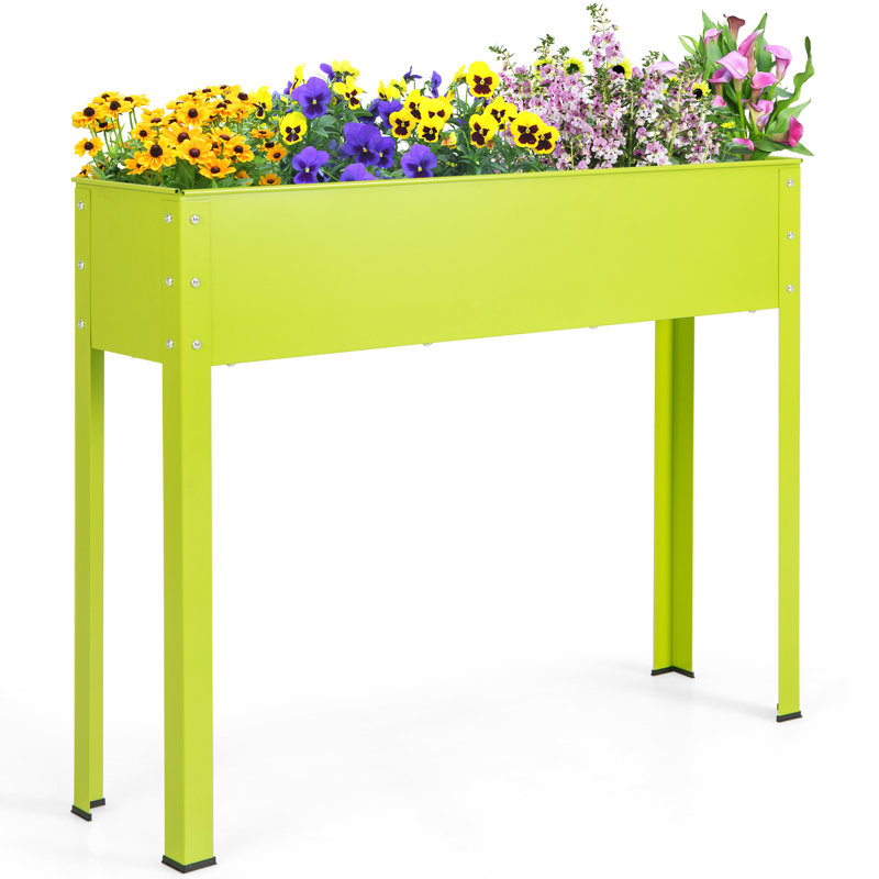 Seppi Metal Raised Garden Bed, 31.5" H x 40" W x 11" D