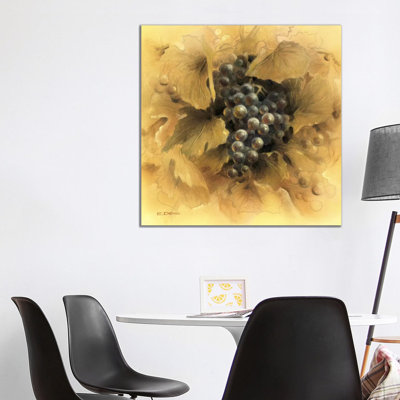 Grapes II by E Denis - Wrapped Canvas Gallery-Wrapped Canvas Giclée