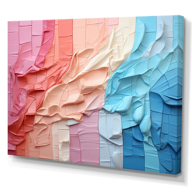 «Abstract Patchwork I» sur toile, H 30 po x l 40 po x P 1,5 po, Toile tendue