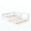 Twin Size Daybed With Trundle,Wood Daybed Frame With Storage Drawers,Side Shelves And Desk,White