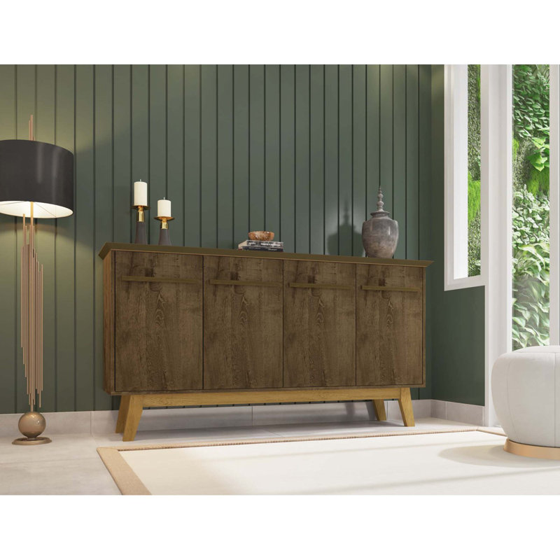 Buffet 63 po Yonkers en brun rustique, Brun rustique