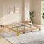 Structure de lit, cadre de lit plateforme en bois 11,8 po avec lattes en bois, espace sous le lit de 7,5 po, aucun sommier tapissier, conception silencieuse, assemblage facile-642429015-642429017