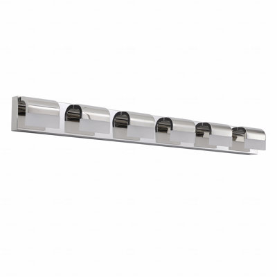 Modern Style For Bathroom Use Vanity Light Fixture Fixtureing 6-Light Configuration With Led Light Function Vanity Light Fixtures For Over Mirror Placement Bath Wall Lighting