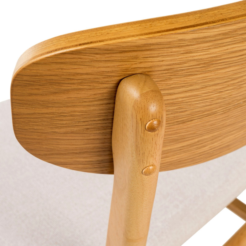 Chaise de salle à manger (ensemble de 2), Beige clair