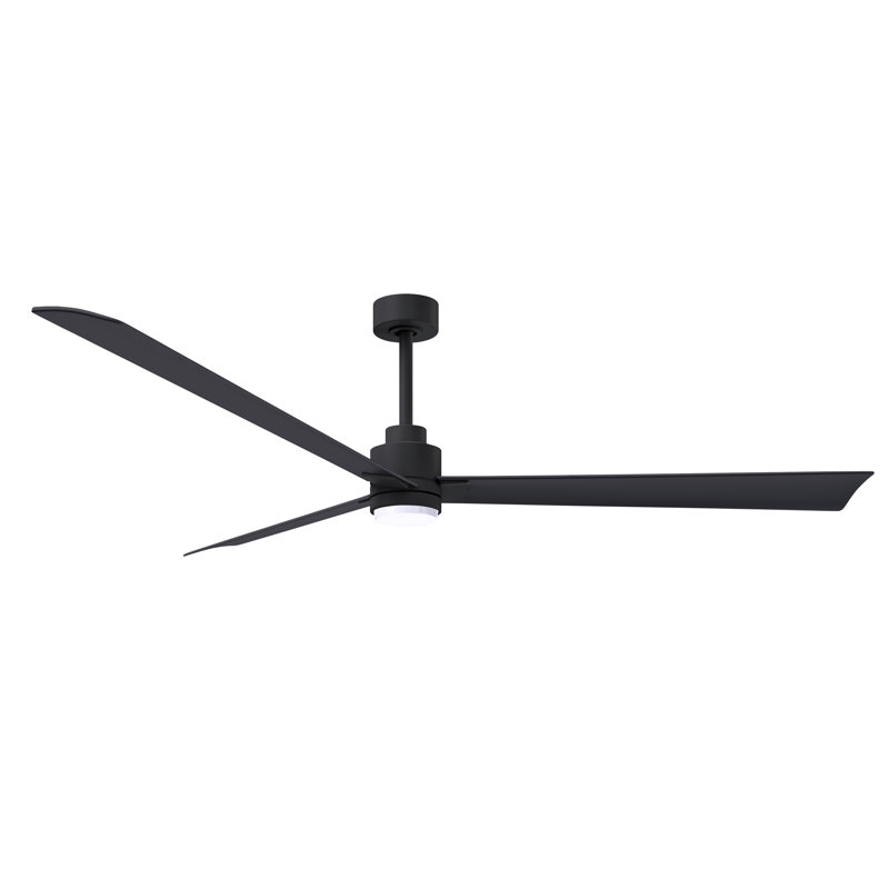 Alessandra Ceiling Fan, Matte Black, 72", Matte Black
