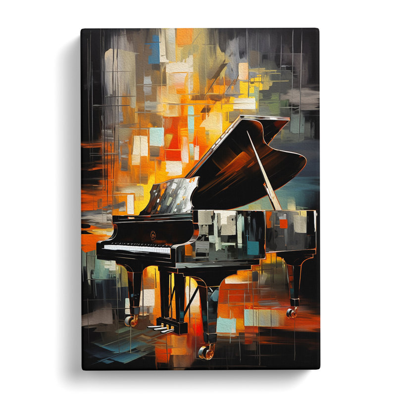 Piano Hard Edge No.2 - No Frame Print, 50cm H x 35cm W x 3cm D