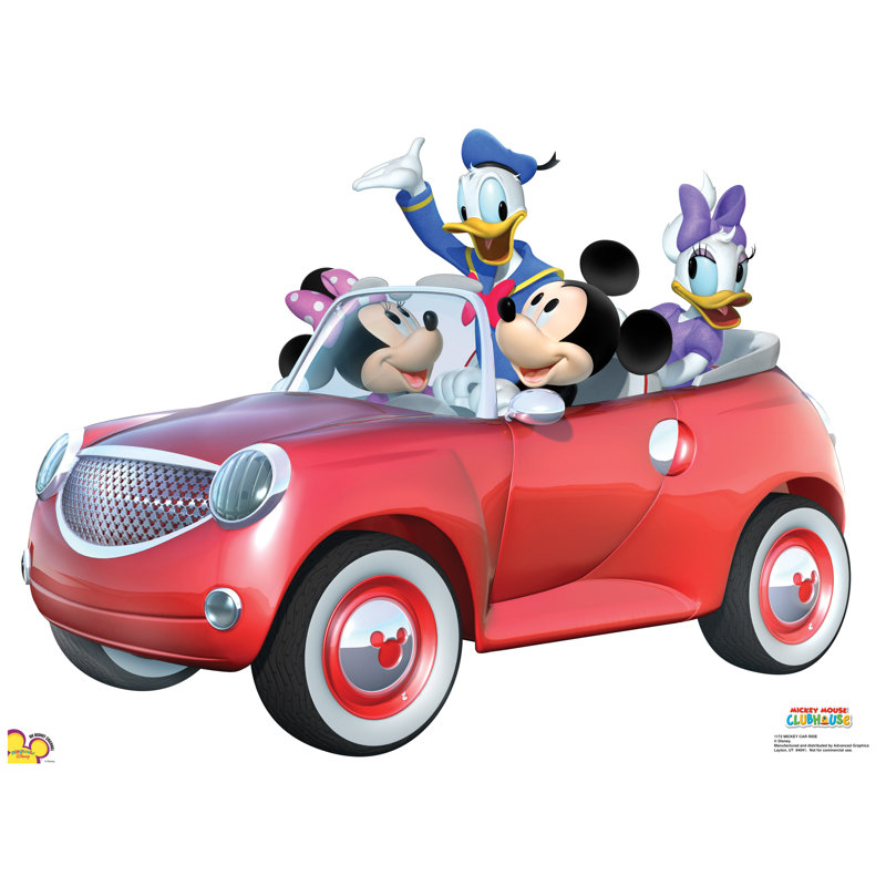 Mickey and Friends Car Ride Cardboard Stand-Up