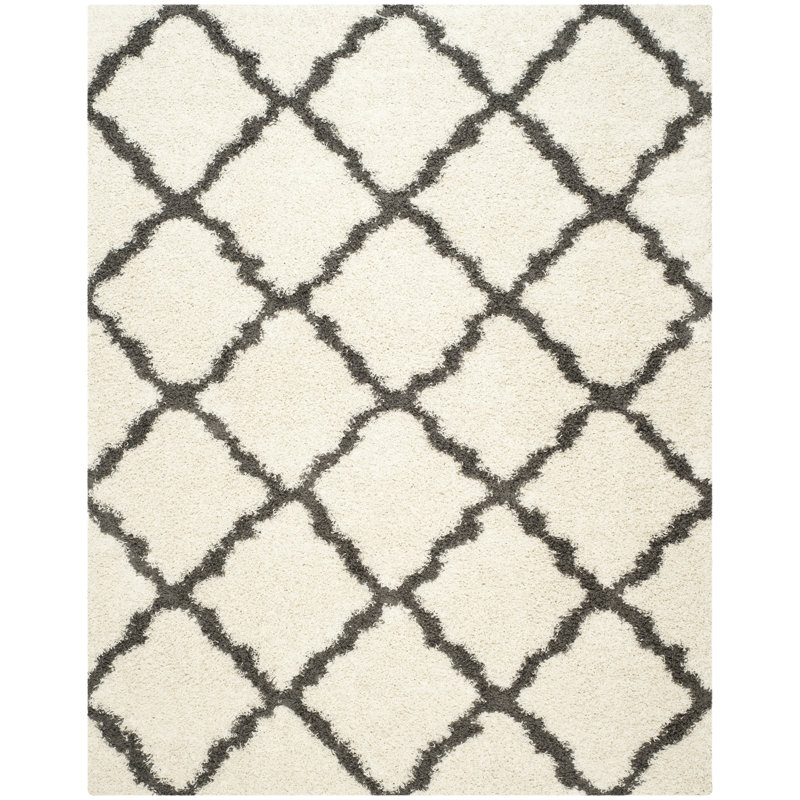 Alonnah Shag Performance Geometric Rug, Rectangle 2'3" x 4'