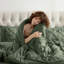 Ensemble d'édredon plissé avec draps Bed-in-a-Bag-103134061-103134051