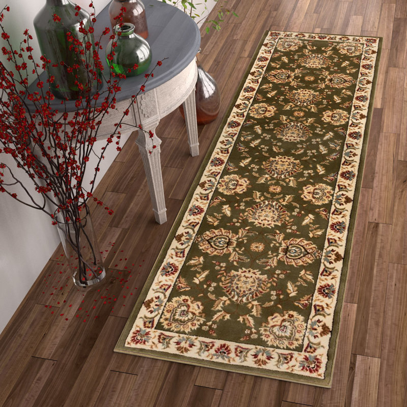 Tapis vert Mattalyn, Tapis de couloir 2 pi 3 po x 7 pi 3 po