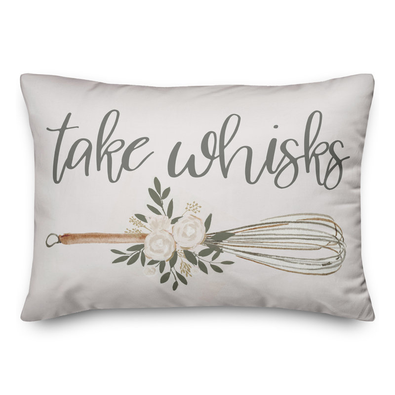 Take Whisks Rectangular Pillow Cover & Insert