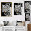 Tigre blanc féroce VI - animaux, art mural, salon-1637939933-1637939930