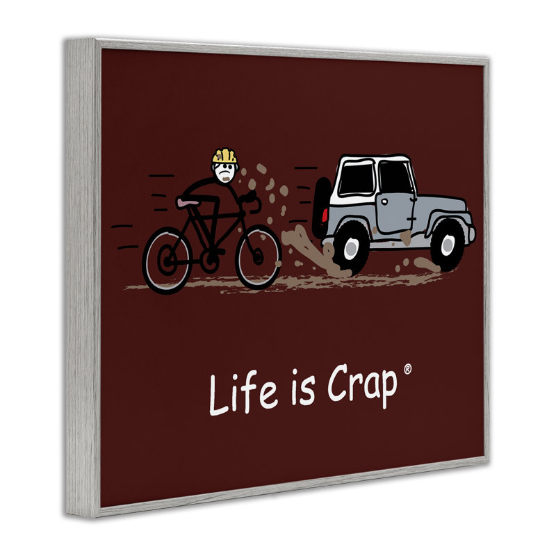 «Muddy Road Biker», estampe numérique par LIC, Estampe numérique Farmhouse, H 16 po x l 20 po
