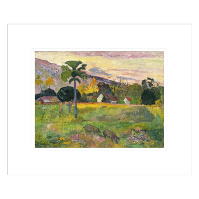 «Haere Mai» par Paul Gauguin - Estampe numérique encadrée