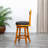 30" Bar Height X-Back Swivel Stool, Charcoal Fabric Seat-1733847508