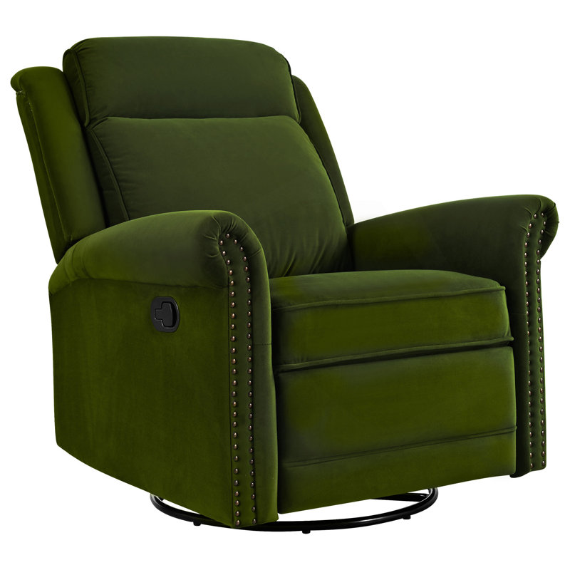 360° Swivel Manual Recliner With Adjustable Backrest And Rocking Function