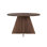 Table de salle à manger moderne en noyer, 120 x 75 x 120 cm, 100% panneau de particules enduit de mélamine, épaisseur: 5 cm, et durable, supporte jusqu'à 60 kg, pour les espaces de salle à manger contemporains