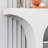 White Manufactured Wood Freestanding Fireplace