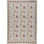 Milano Savonile Azm Wool Floral Area Rug in Ivory/Red