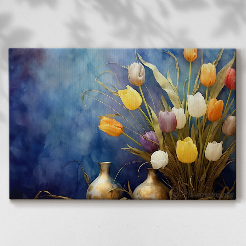 Série Floral-Lxxxiv -Galerie enveloppée Cavas, 40 x 60