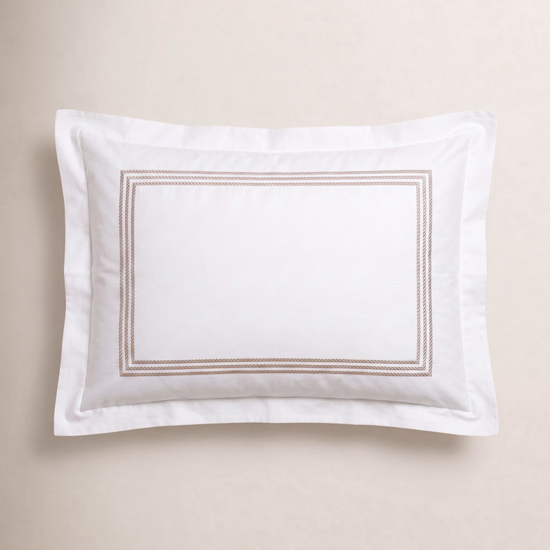 Étui de coussin Janay, Standard, Blanc