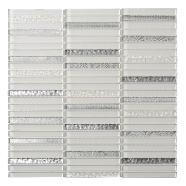 11.8" X 11.8" Glass Mosaic Tile