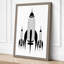 Rocket Fleet Ascent Mid-Century - Wrapped Canvas-1696922218-1696922229