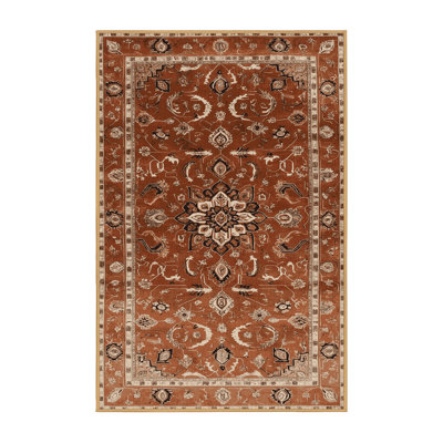 Machine Washable Persian Brown Area Rug