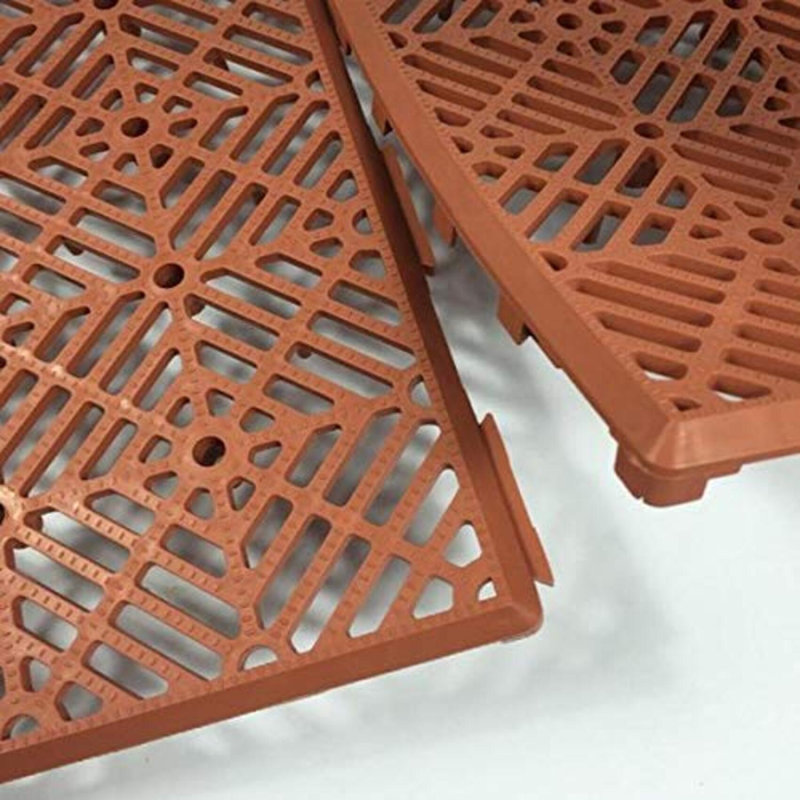 Bystrom 30x30 cm Plastic Tile, Terracotta