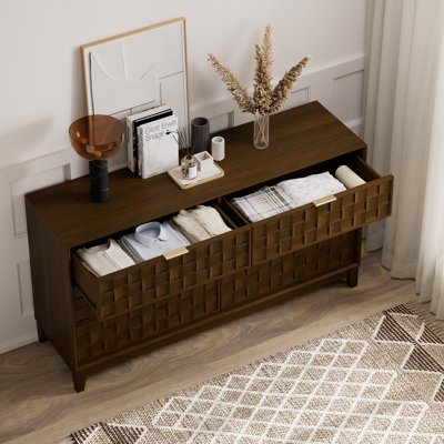 Valdean 6-Drawer 55" W Double Dresser