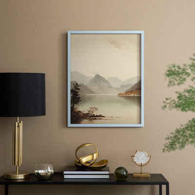 Reproduction encadrée vintage en bois massif XXXIII