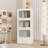 Metal Freestanding Display Stoarge Cabinet With Acrylic Glass Doors And Drawer For Storage Kitchen Pantry Cabinet-784930539