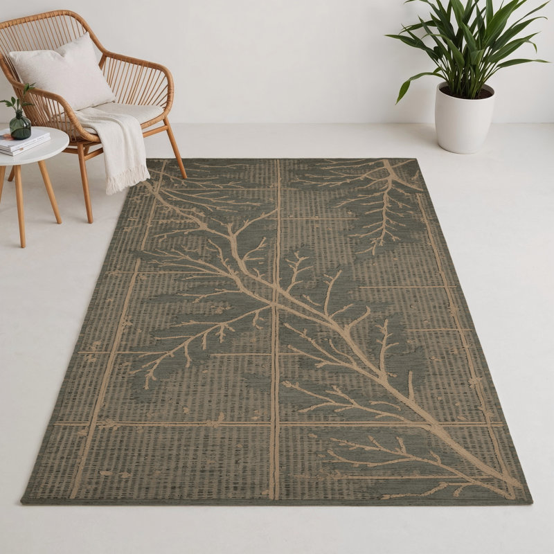 Tapis intérieur et extérieur gris Nature, Rectangle 9 pi x 12 pi