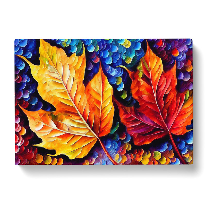 Glimmering Leaf Vol.1 - Wrapped Canvas, 50cm H x 76cm W x 3cm D