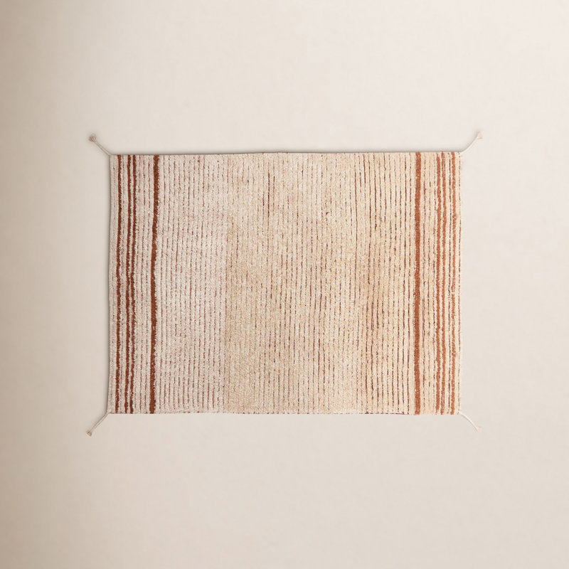 Reversible Washable Rug Twin Toffee, Rectangle 2'7" x 4'7"