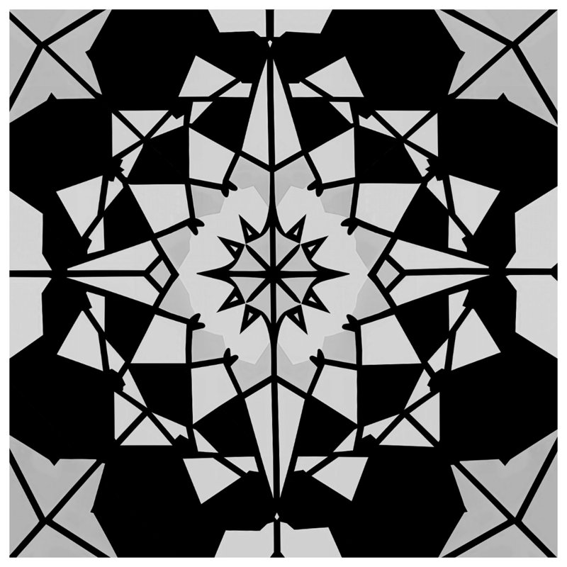 Black White Geometric Pattern Comforter, Twin Extra Long