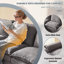 Canapé modulaire 110 po avec repose-pieds modulaire en L de 110 po avec repose-pieds et assise profonde, gris foncé-1729293805-1729634715